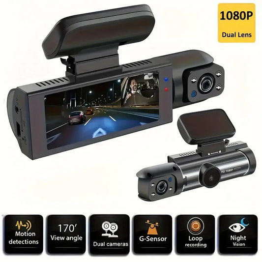 Dual-Lens Car Dash Cam