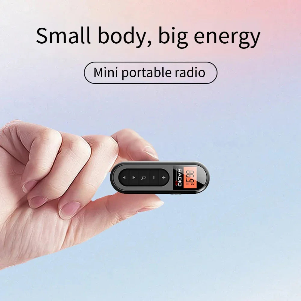 Rechargeable Mini Pocket FM Radio
