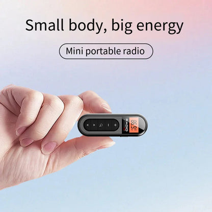 Rechargeable Mini Pocket FM Radio