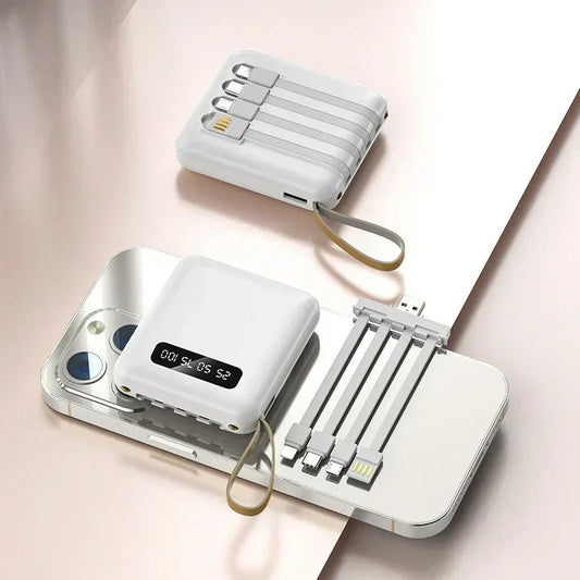 4-Cable Portable Power Bank